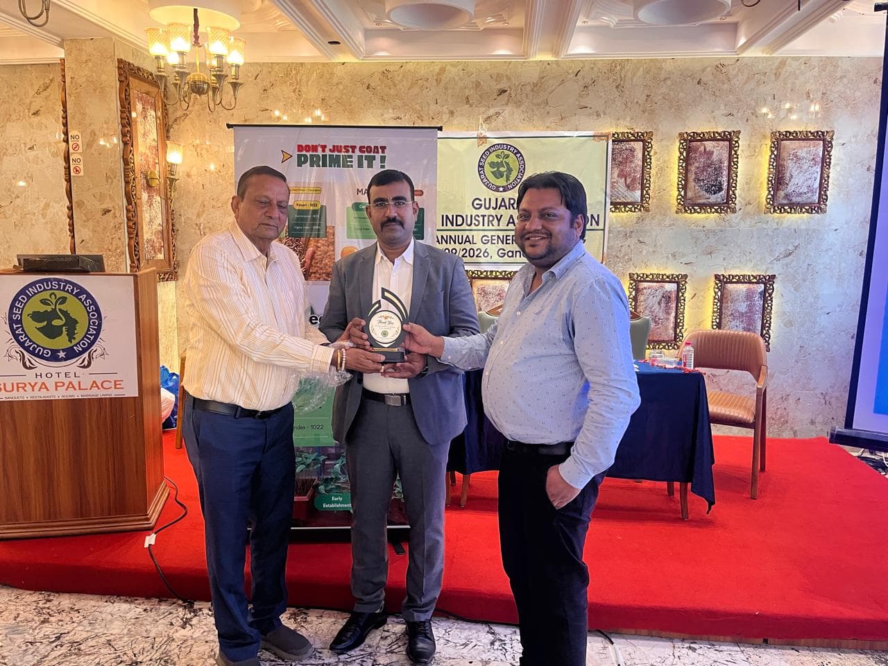 Seed Primer trial results presentation at the Gujarat Seed Industry Association 4th AGM