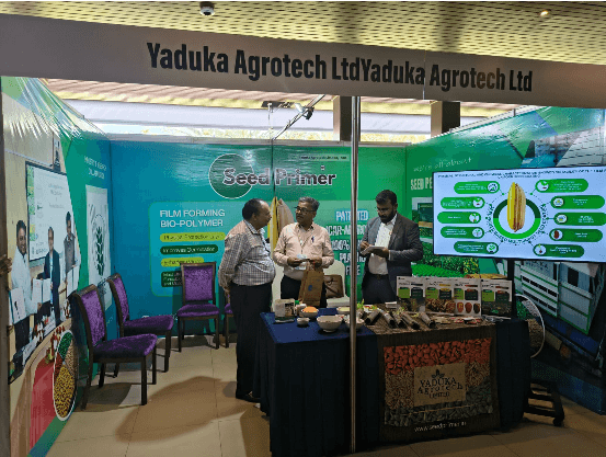 Yaduka Agrotech Seed Primer booth at the 14th Indian Seed Congress 2025